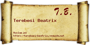 Terebesi Beatrix névjegykártya