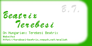 beatrix terebesi business card